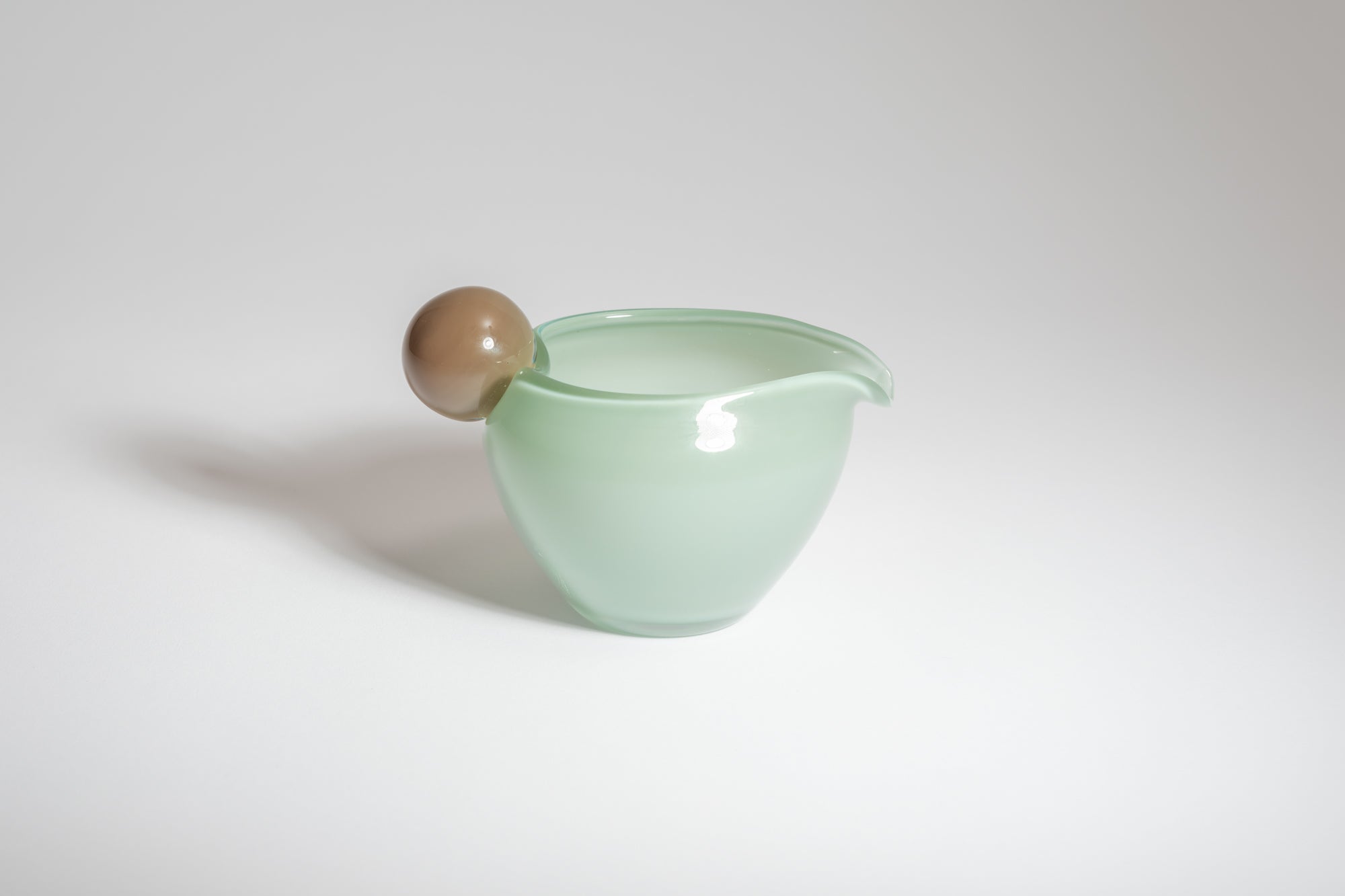 mouth-blown glass object, jug mini by Helle Mardahl, a jug for liquids, milk